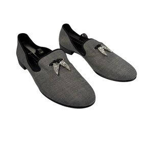 Giuseppe Zanotti smoking loafer slip on rhinestone tassel size 43.5/10.5
